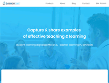 Tablet Screenshot of lessoncast.com